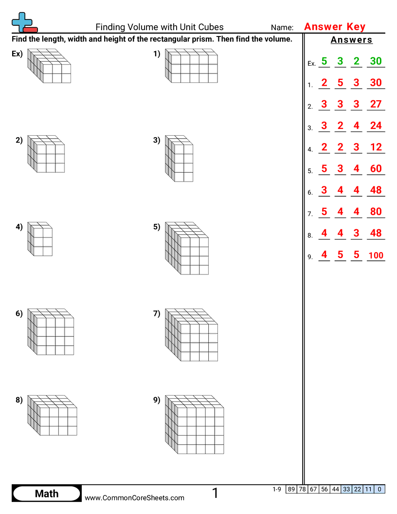5md4 Worksheets - finding-volume-with-unit-cubes worksheet