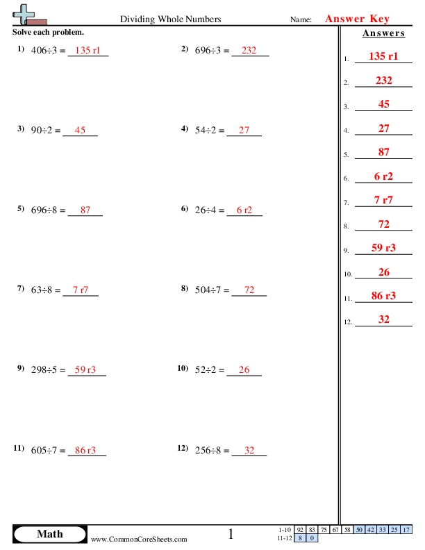  - horizontal-division worksheet