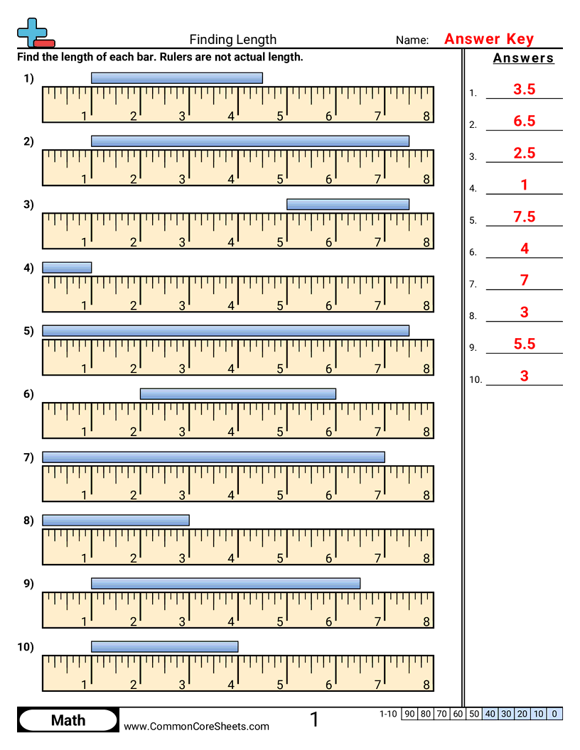 Measurement Worksheets - american-ruler worksheet