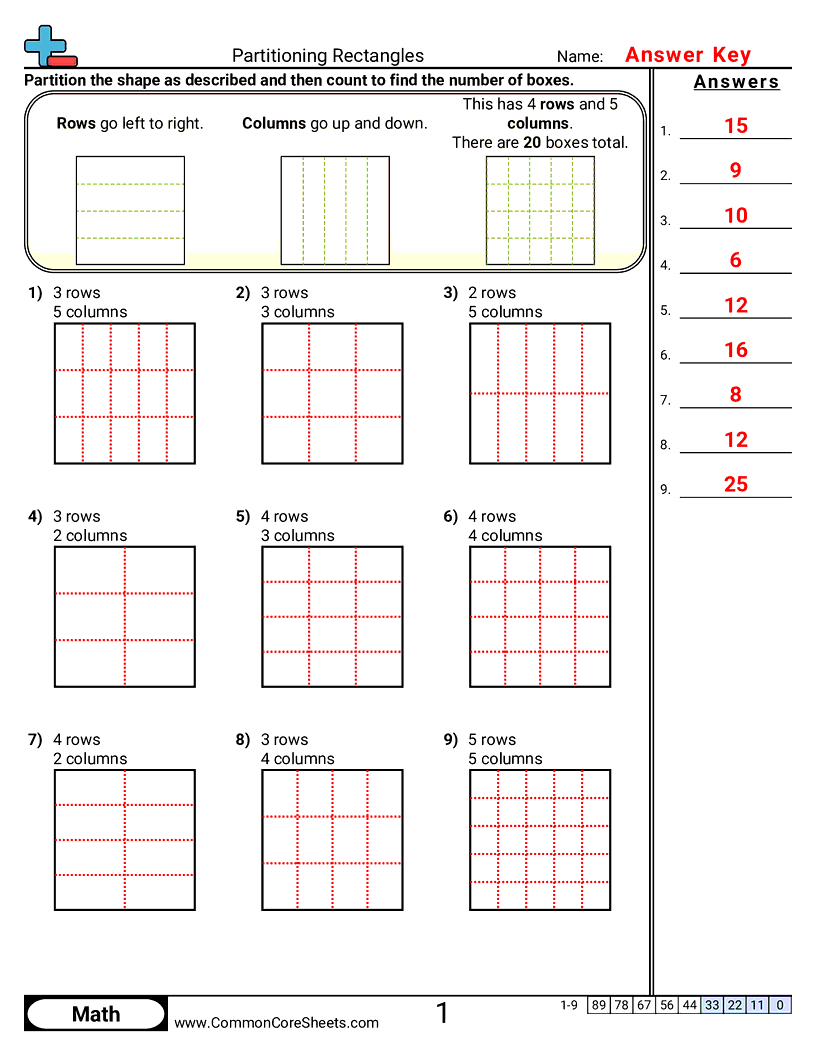 2g2 Worksheets - partitioning-rectangles worksheet