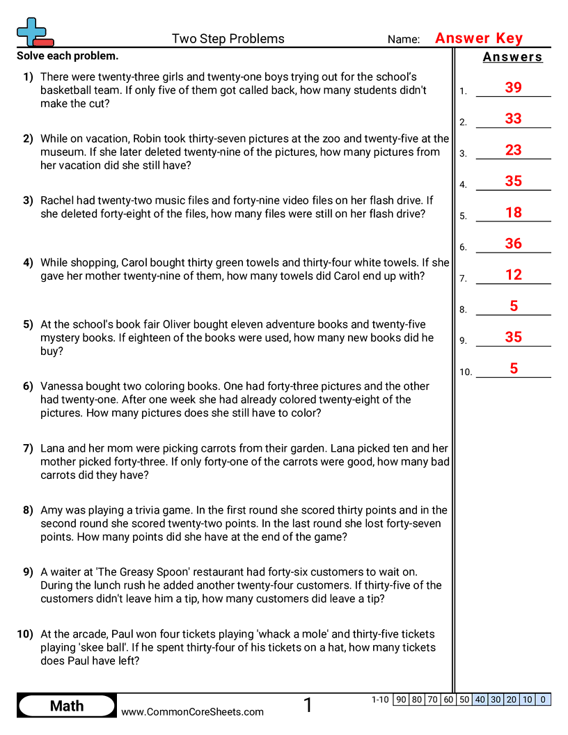 2oa1 Worksheets - add-subtract worksheet