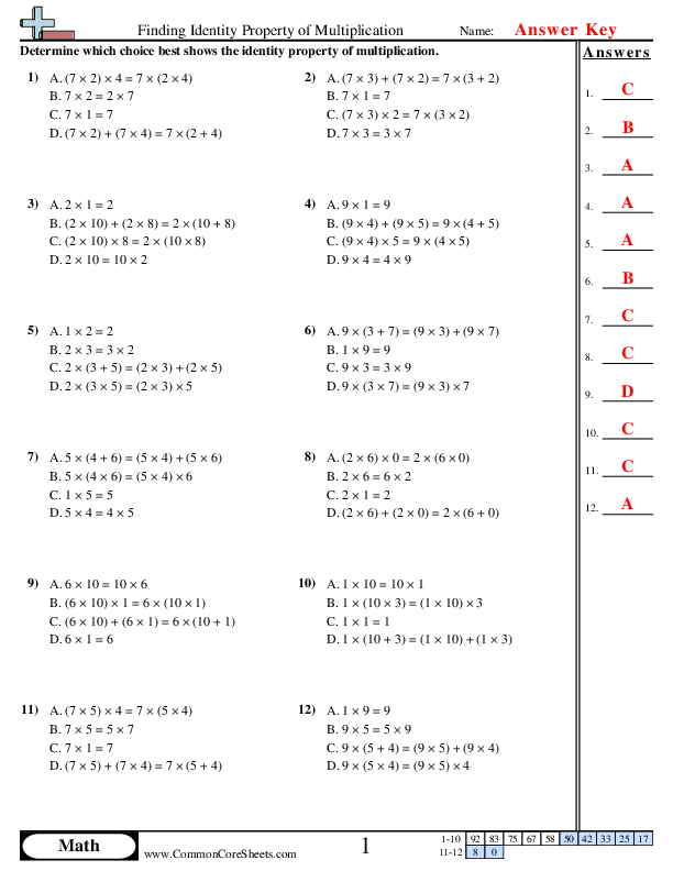  - identity-property-multiple-choice worksheet