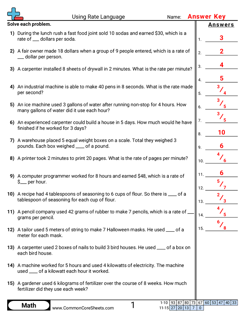 6rp2 Worksheets - rate-language worksheet