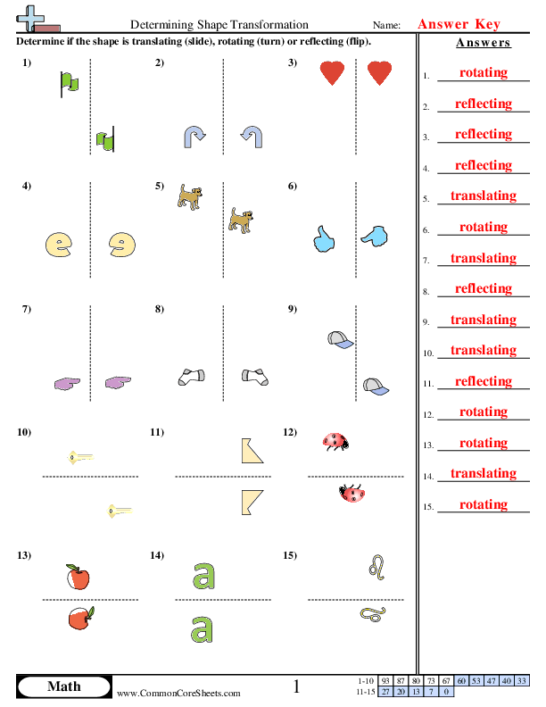  - rotating-reflecting-translating worksheet